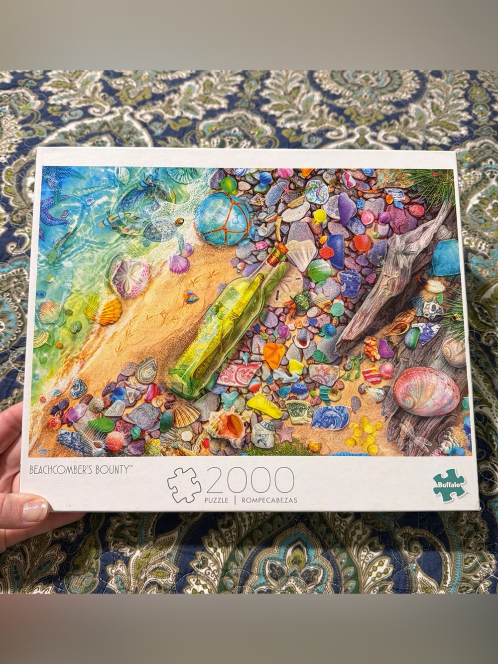 Buffalo 2000 Pc Jigsaw Puzzle “Beachcomber's Bounty” Aimee Stewart COMPLETE